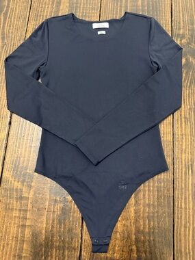 Babaton Navy Blue Long-Sleeve Kids One-Piece Bodysuit